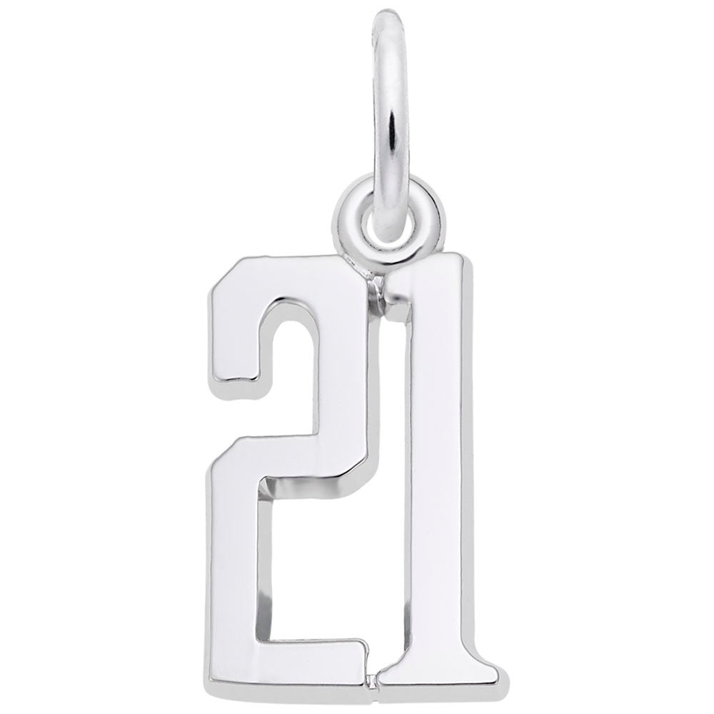 Personalized That's My Number 21 Charm - Customizable Jewelry 1762-021