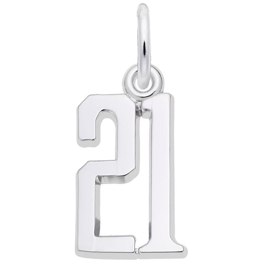 Personalized That's My Number 21 Charm - Customizable Jewelry 1762-021