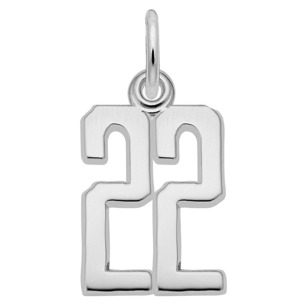 Personalized 'That's My Number 22' Charm for Unique Jewelry 1762-022