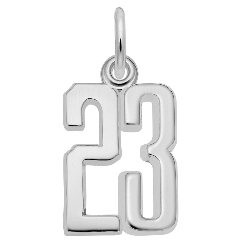 Personalized 'That's My Number 23' Charm for Unique Jewelry 1762-023