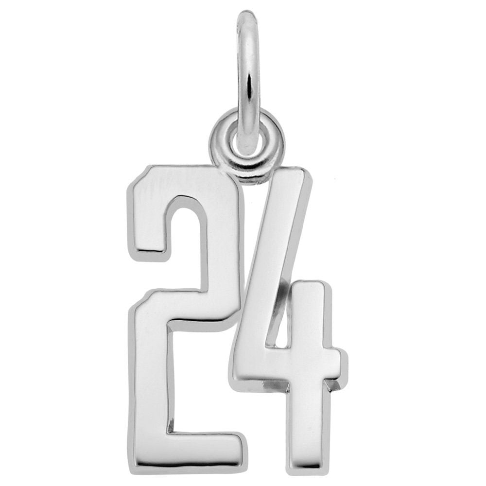 Personalized 'That's My Number' 24 Charm for Unique Jewelry 1762-024