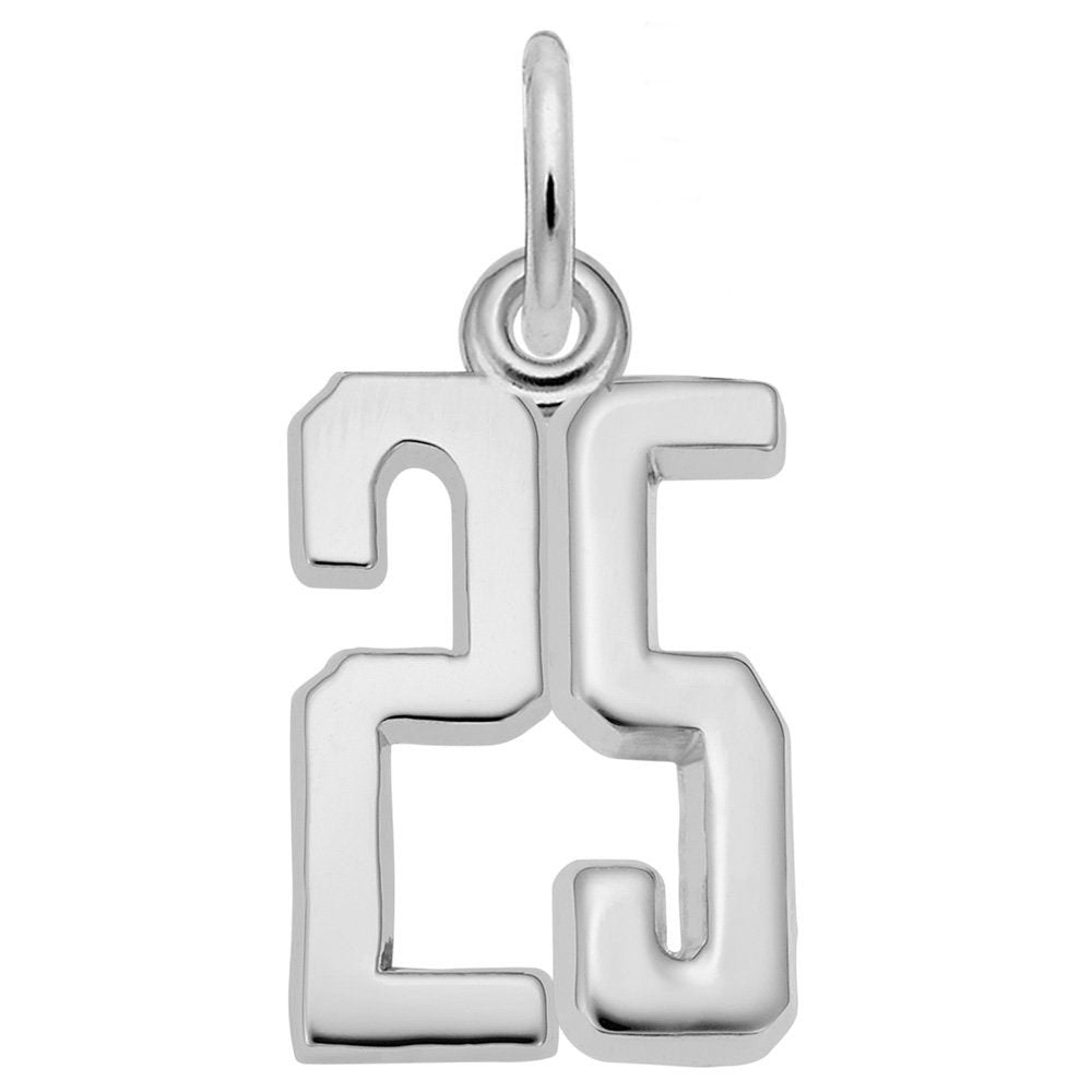 Personalized 'That's My Number' Charm - Customizable 25 Design 1762-025