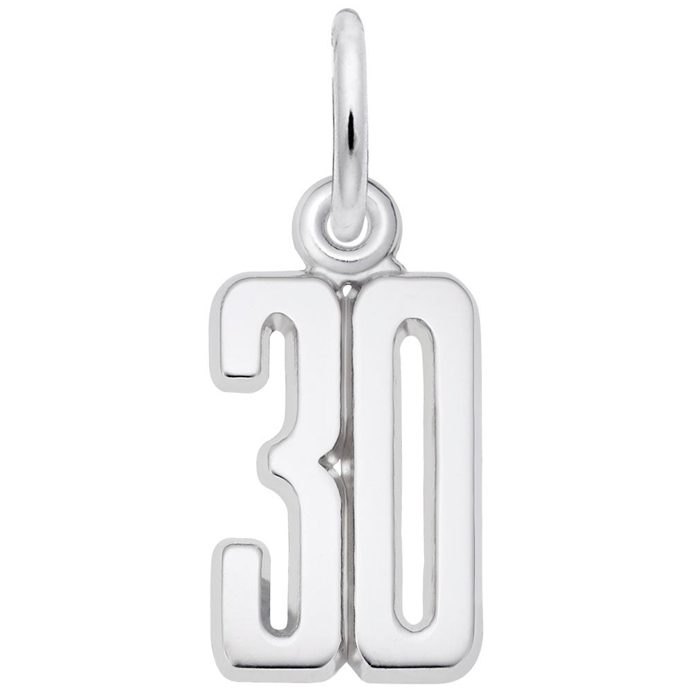 Personalized That's My Number 30 Charm - Customizable Jewelry 1762-030