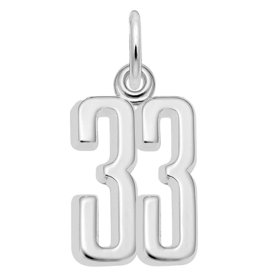 Personalized That's My Number 33 Charm - Customizable Jewelry 1762-033