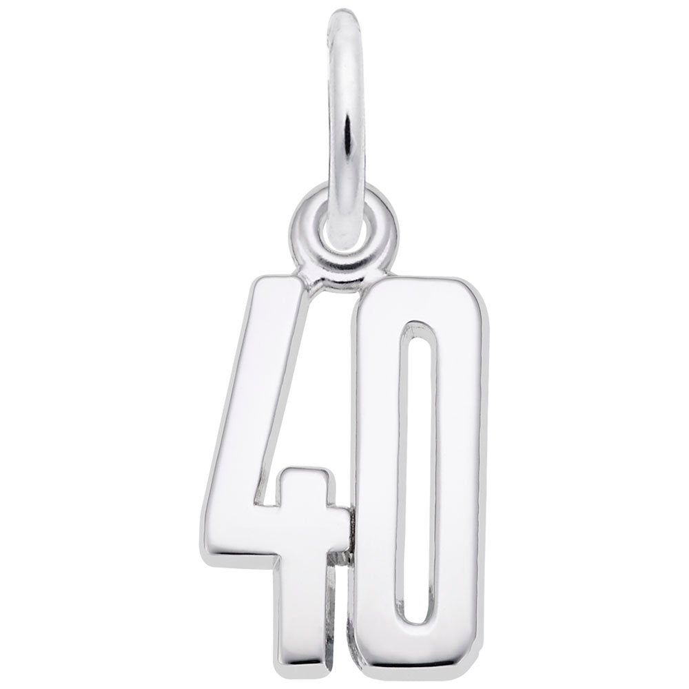 Personalized 'That's My Number' 40 Charm for Unique Jewelry 1762-040