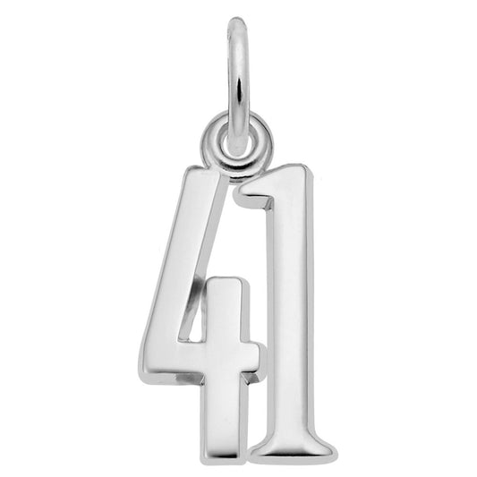 Personalized That's My Number 41 Charm - Customizable Jewelry 1762-041