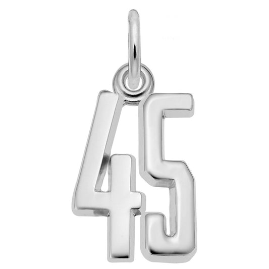 Personalized 'That's My Number' Charm - Customizable 45 Design 1762-045