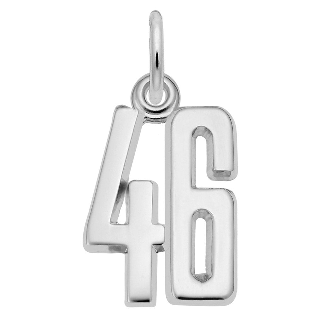 Personalized 'That's My Number' Charm - Customizable Number 46 1762-046
