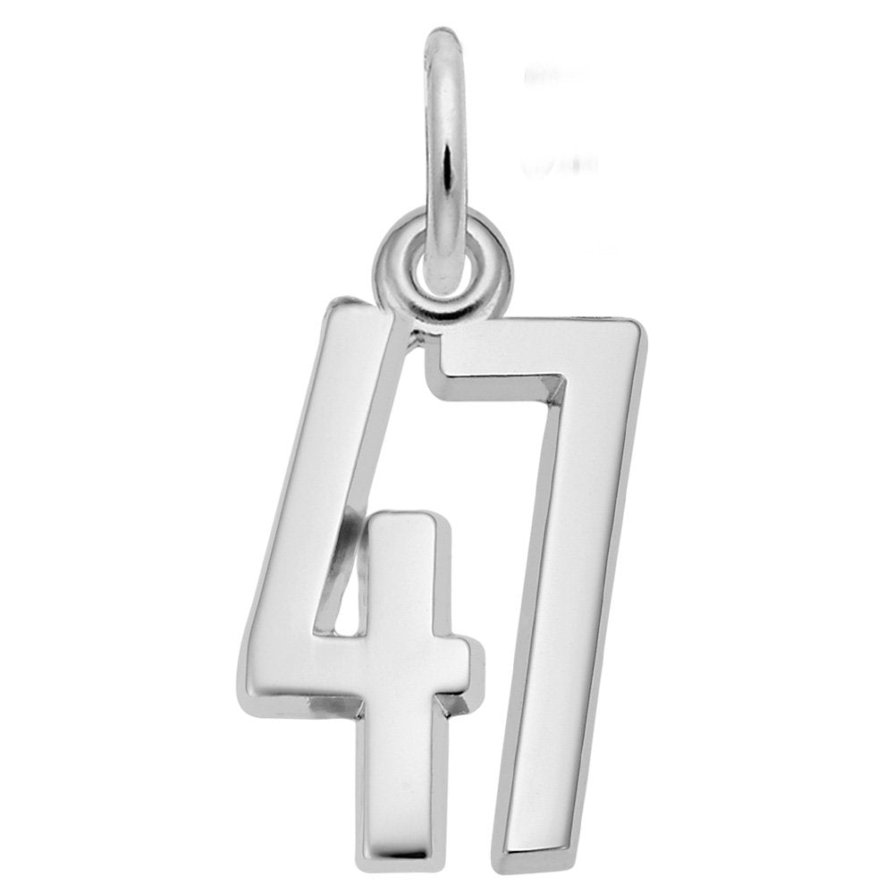 Personalized 'That's My Number' Charm - Customizable 47 Design 1762-047