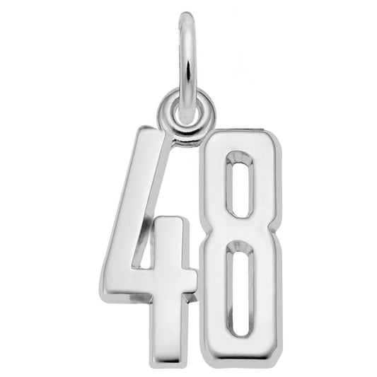 Personalized 'That's My Number' Charm - Customizable Number 48 1762-048
