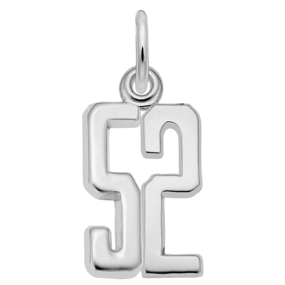 Personalized 'That's My Number' Charm - Customizable Number 52 1762-052