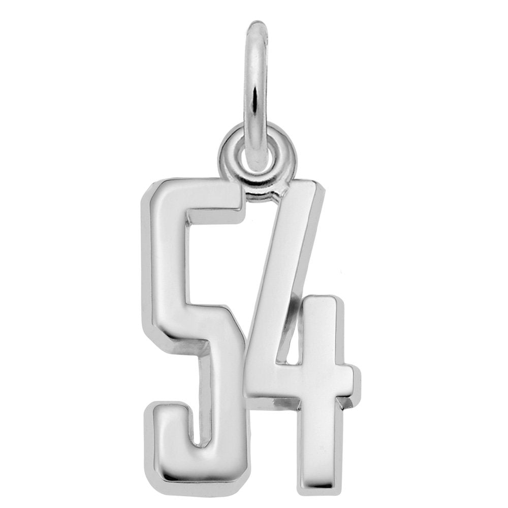Personalized That's My Number 54 Charm - Customizable Jewelry 1762-054