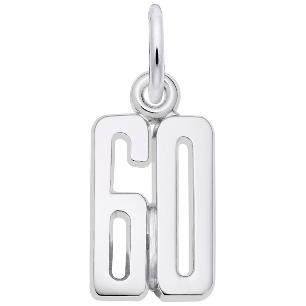 Personalized 'That's My Number' 60 Charm - Customizable Jewelry 1762-060