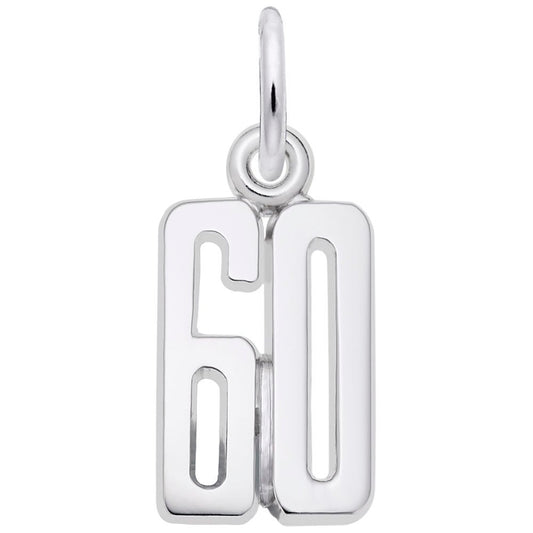 Personalized 'That's My Number' 60 Charm - Customizable Jewelry 1762-060