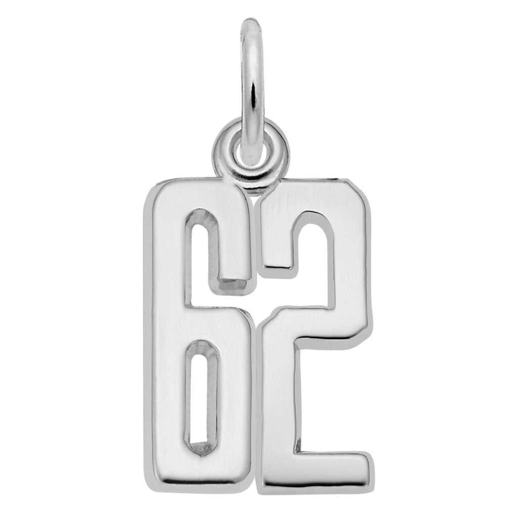 Personalized That's My Number 62 Charm - Customizable Jewelry 1762-062