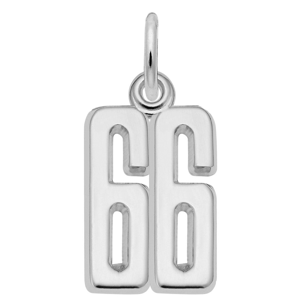 Personalized That's My Number 66 Charm - Customizable Jewelry 1762-066