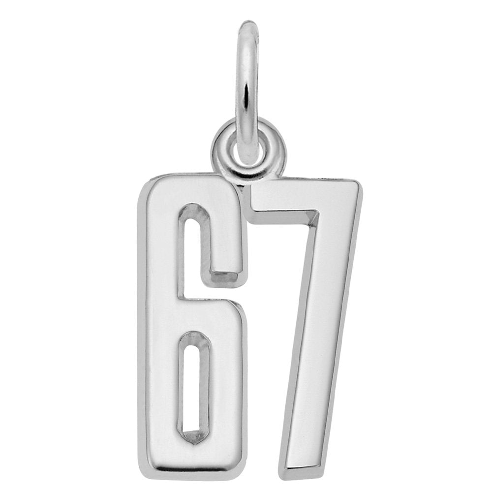 Personalized That's My Number 67 Charm - Customizable Jewelry 1762-067
