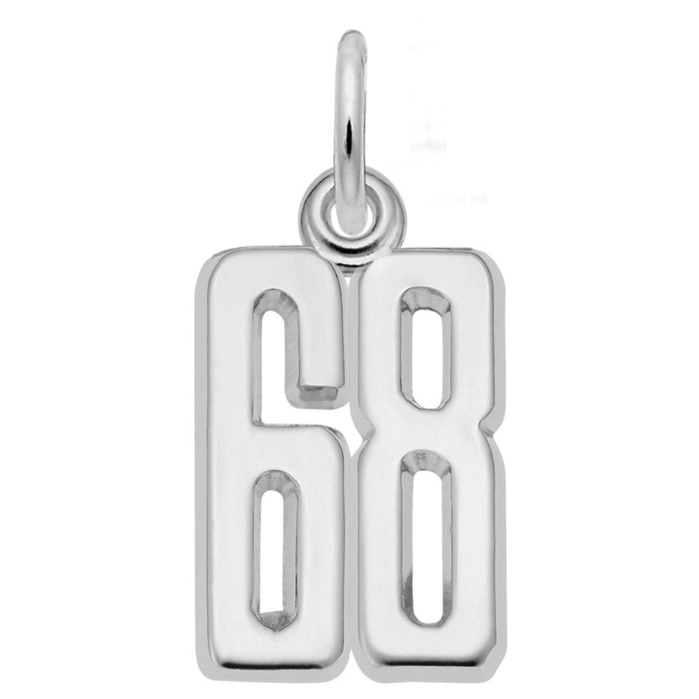 Personalized 'That's My Number' Charm - Customizable 68 Design 1762-068