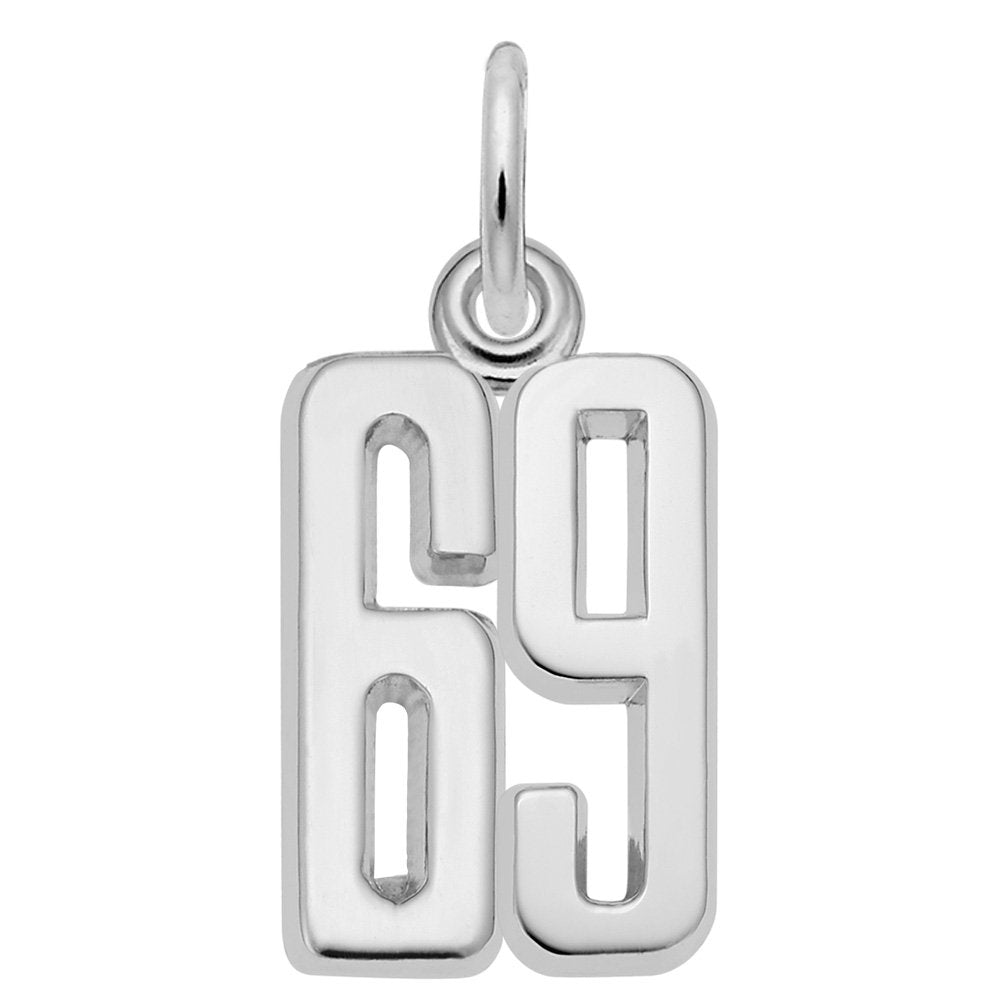 Personalized That's My Number 69 Charm - Customizable Jewelry 1762-069