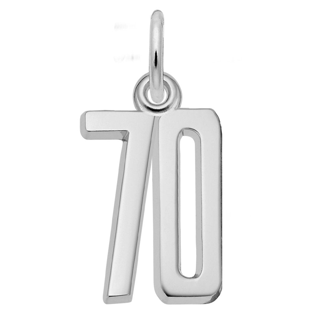 Personalized 'That's My Number' 70 Charm for Unique Jewelry 1762-070