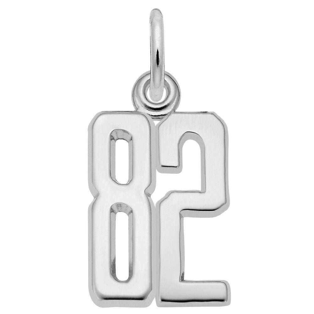 Personalized That's My Number 82 Charm - Customizable Jewelry 1762-082