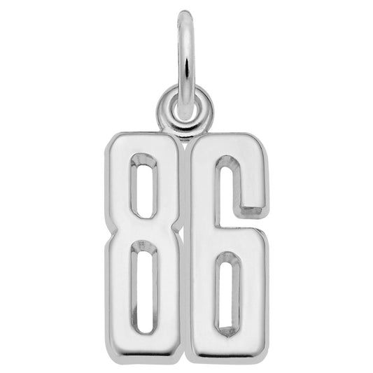 Personalized That's My Number 86 Charm - Customizable Jewelry 1762-086