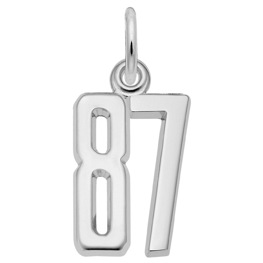 Personalized That's My Number 87 Charm - Customizable Jewelry 1762-087