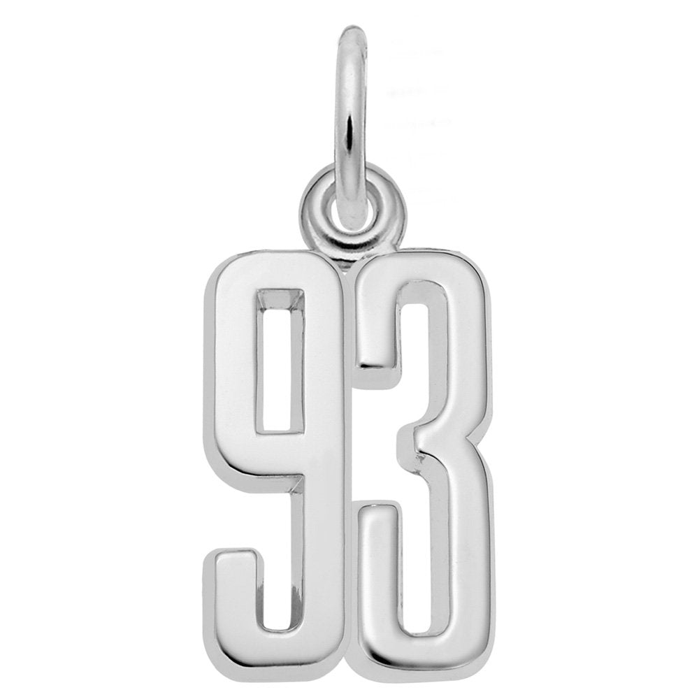 Personalized That's My Number 93 Charm - Customizable Jewelry 1762-093