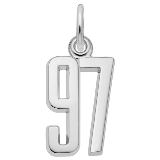 Personalized 'That's My Number' 97 Charm for Unique Jewelry 1762-097