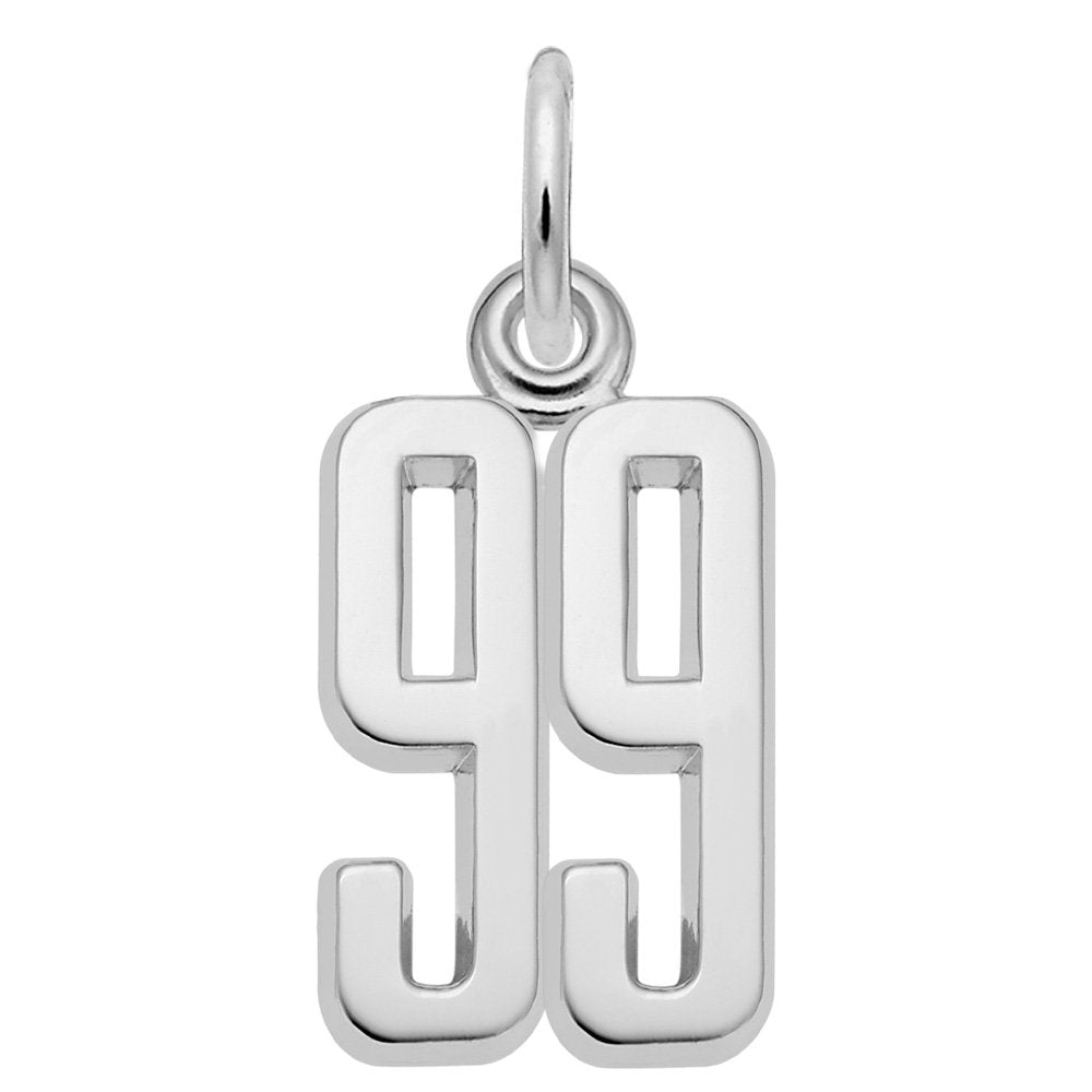 Personalized 'That's My Number' 99 Charm for Unique Jewelry 1762-099
