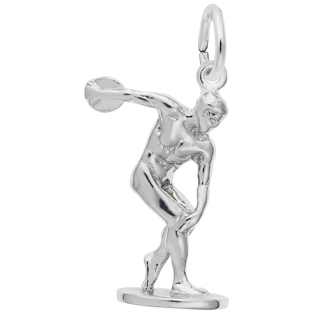 Discus Thrower Charm - Sports Jewelry for Athletes & Coaches 1770