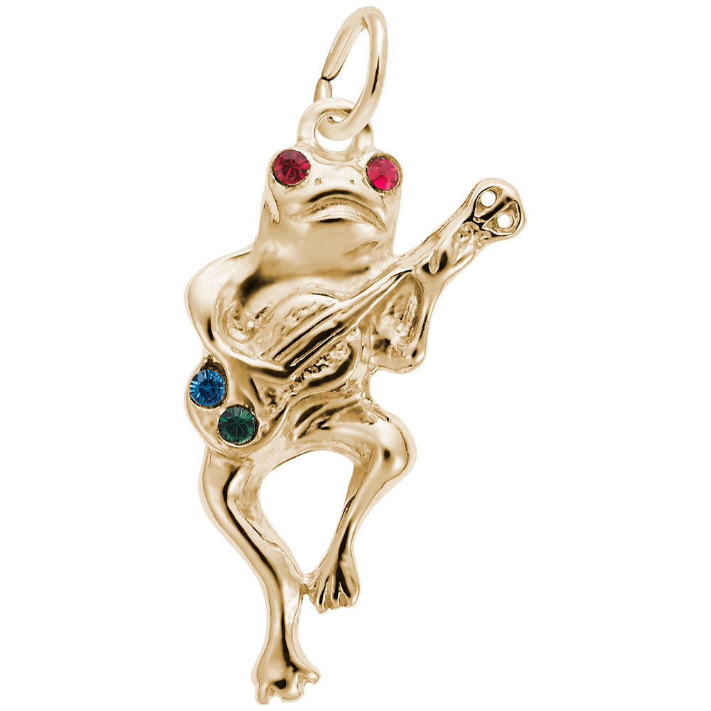 Charming Musical Frog Pendant - Unique Arts & Music Jewelry 1789
