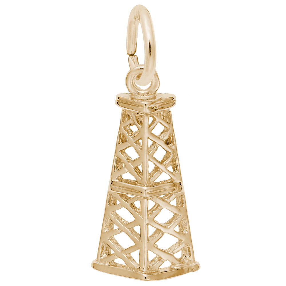 Texas Oil Rig Charm - Unique Travel Souvenir Jewelry Piece 1794