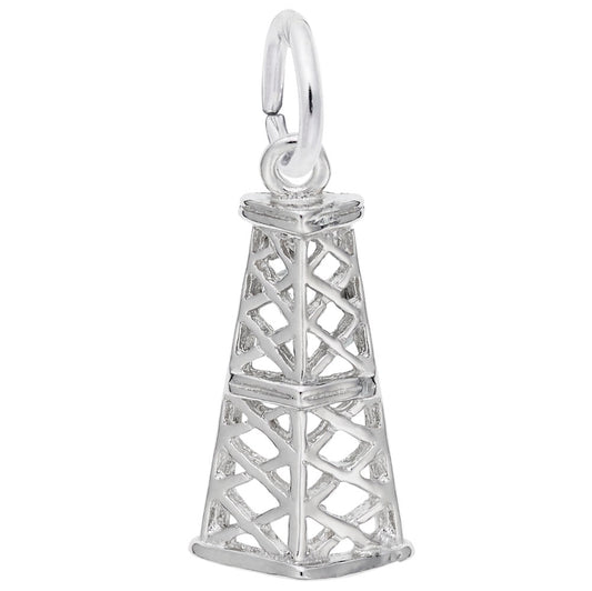 Texas Oil Rig Charm - Unique Travel Souvenir Jewelry Piece 1794