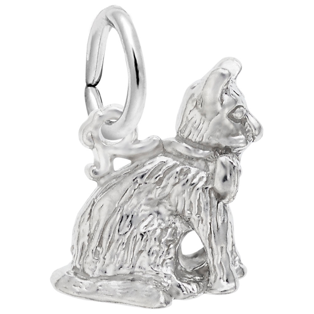 Sitting Cat Charm - Adorable Pet Jewelry for Cat Lovers 1809