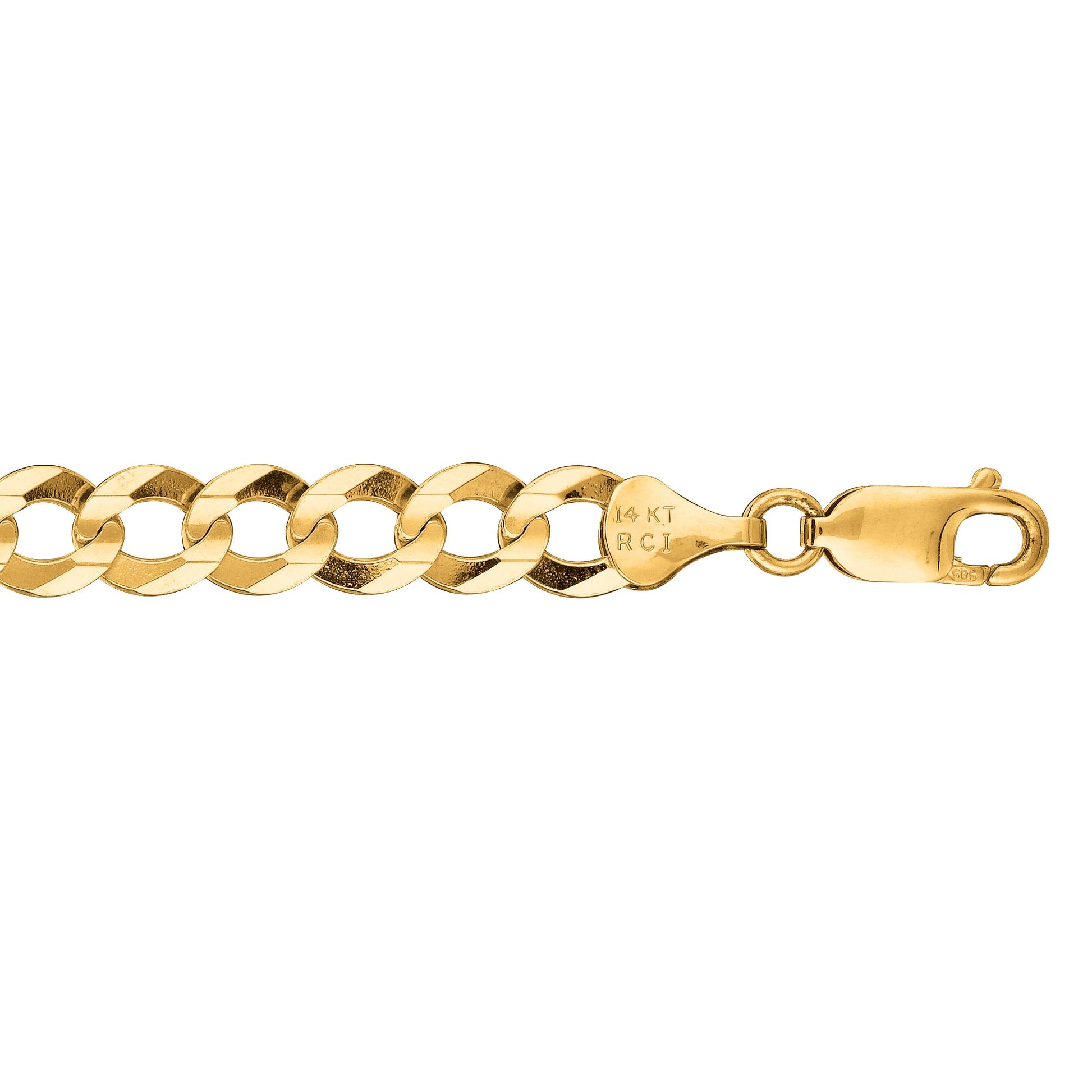 Royal Chain 10K Gold 7.0mm Comfort Curb Chain 180CC