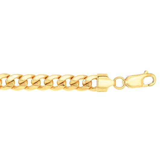 Royal Chain 10K Gold 7mm Semi-Solid Miami Cuban 180HMC