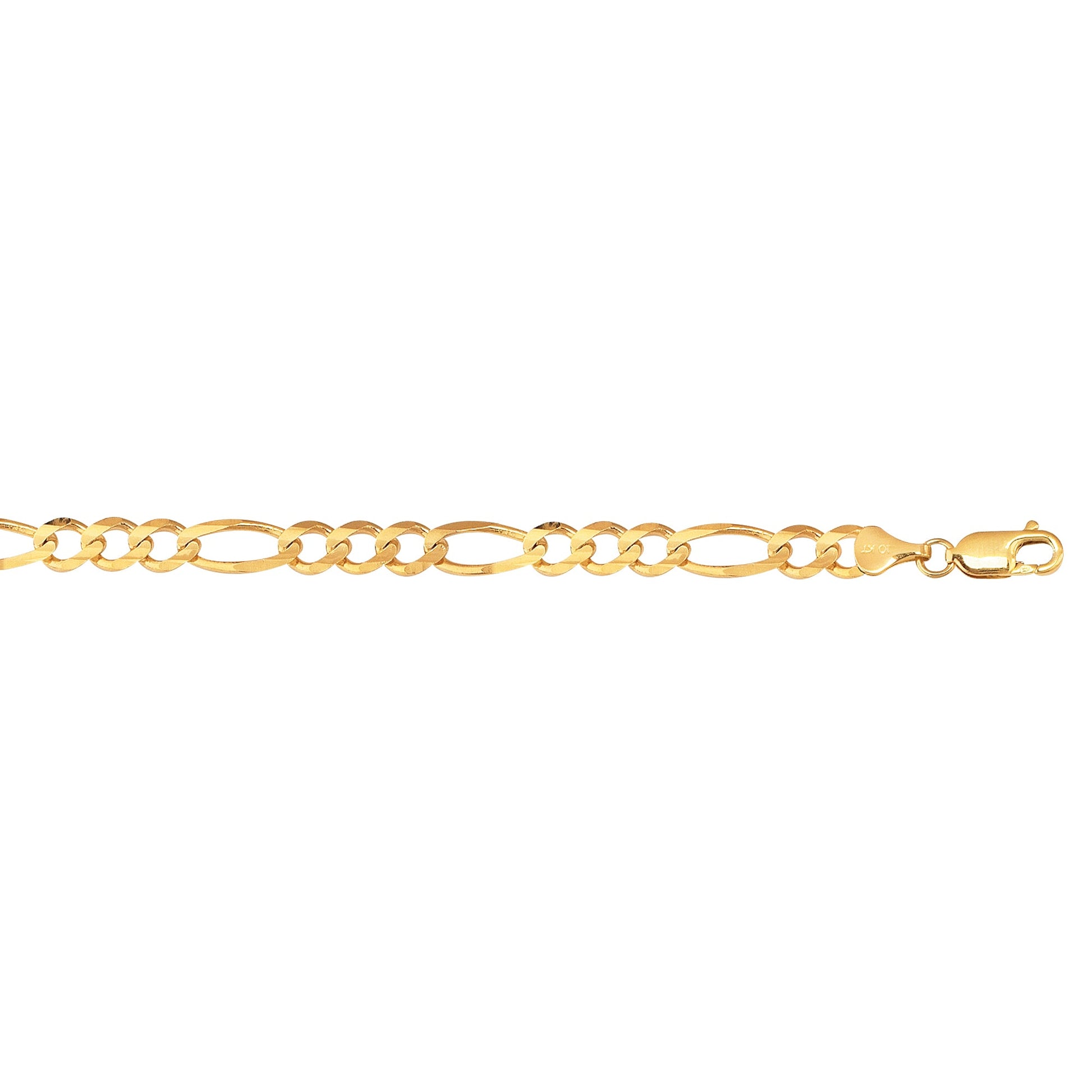 Royal Chain 10K Gold 6.6mm Figaro Chain  180RFIG