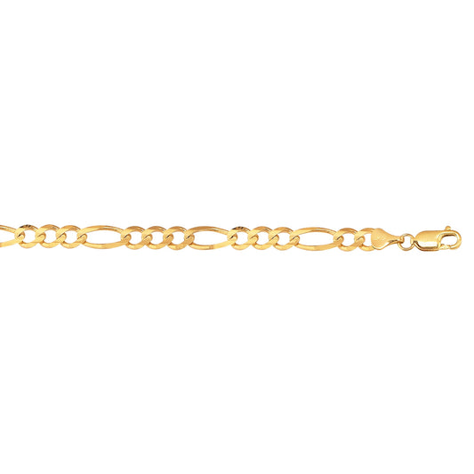 Royal Chain 10K Gold 6.6mm Figaro Chain 180RFIG