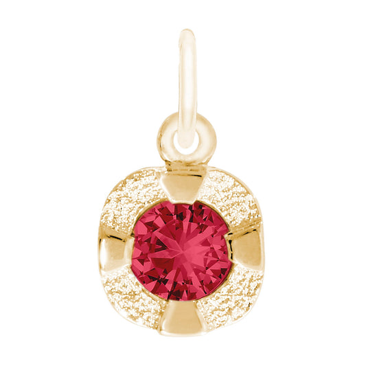 Petite January Birthstone Charm - Elegant Rembrandt Jewelry 1825-001