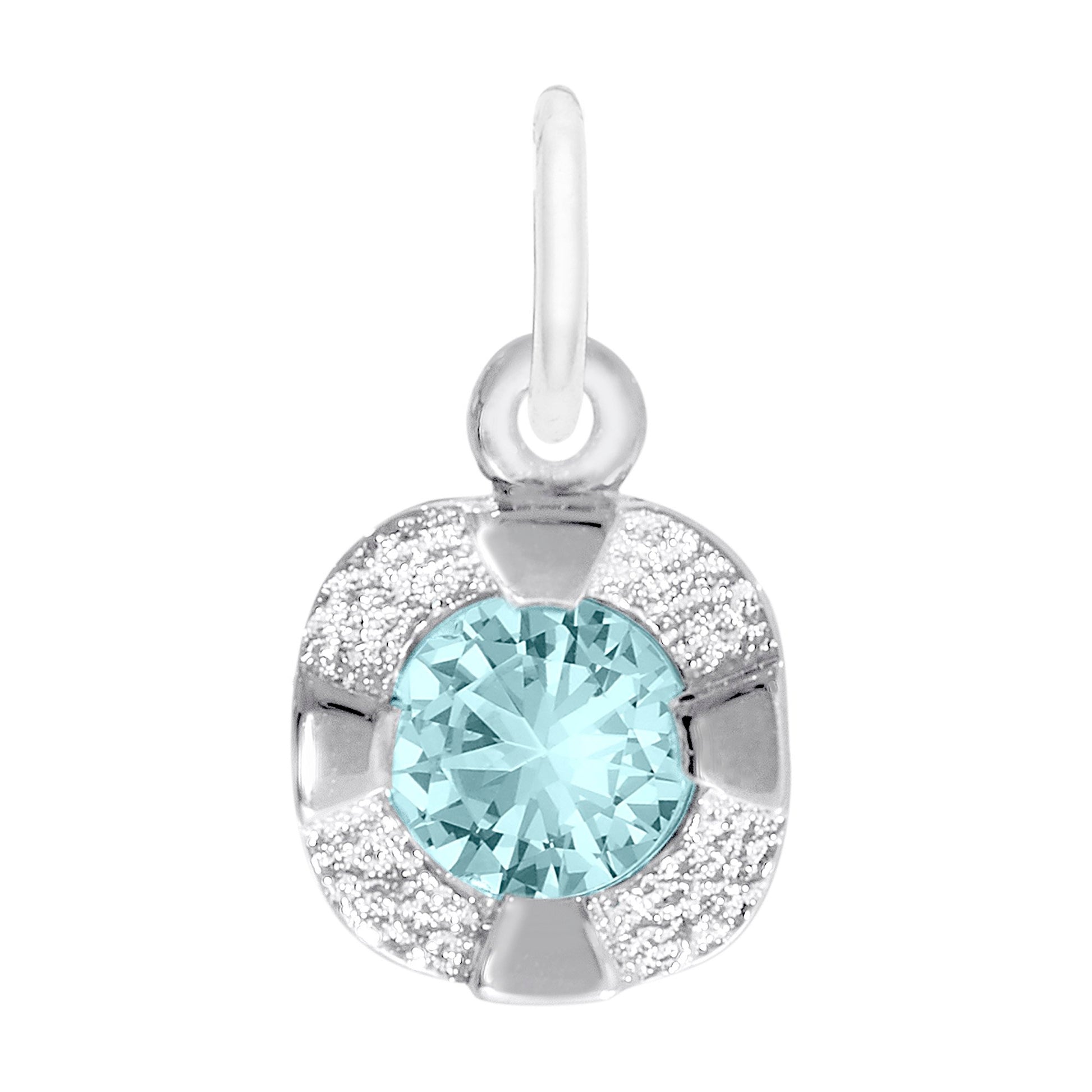 Petite March Birthstone Charm - Aquamarine Jewelry for All Occasions 1825-003