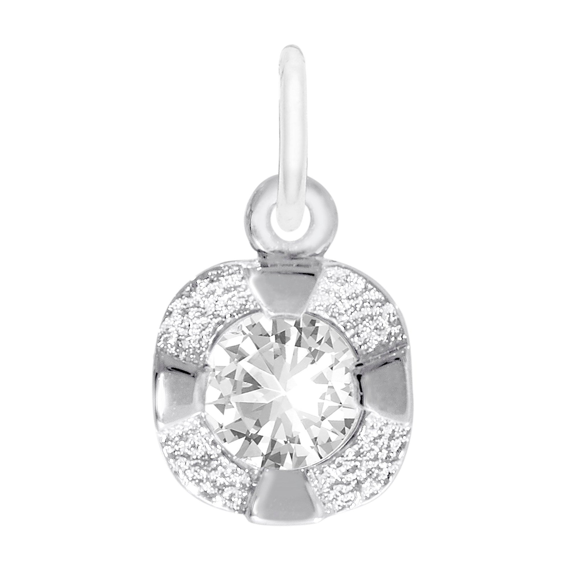 Petite April Birthstone Charm - Elegant Rembrandt Jewelry 1825-004