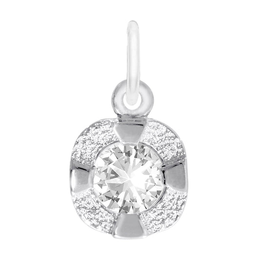 Petite April Birthstone Charm - Elegant Rembrandt Jewelry 1825-004