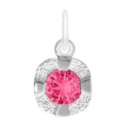Petite July Birthstone Charm - Elegant July Ruby Jewelry Gift 1825-007