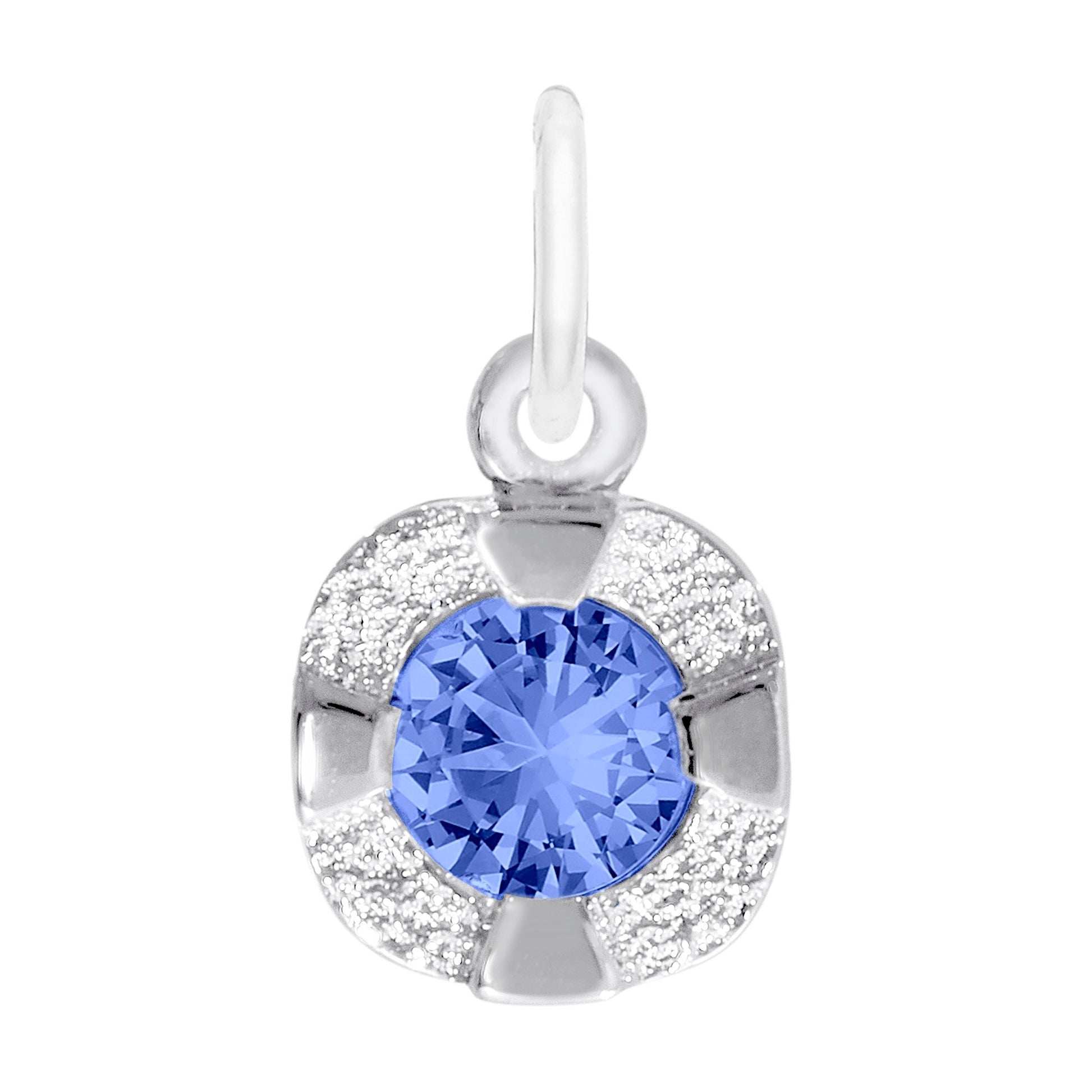 Petite September Birthstone Charm - Elegant September Sapphire 1825-009