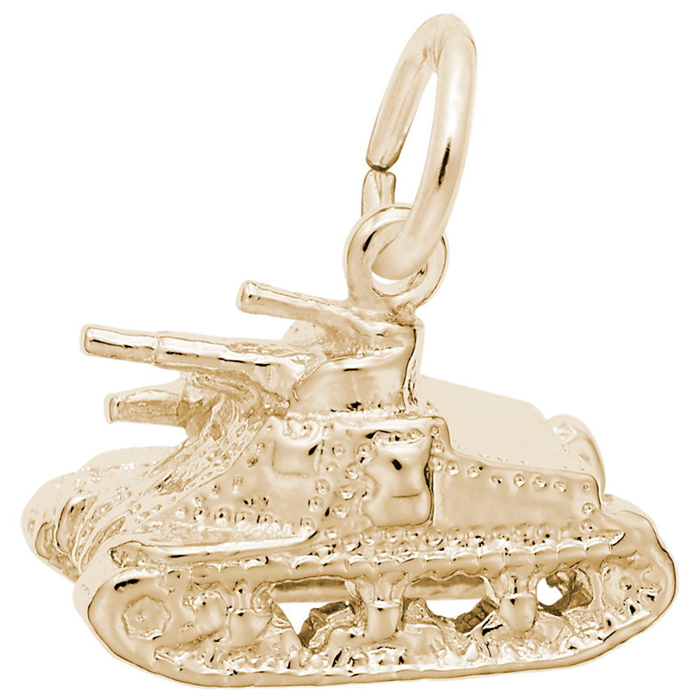 Army Tank Charm - Patriotic Military Jewelry for Collectors 1829