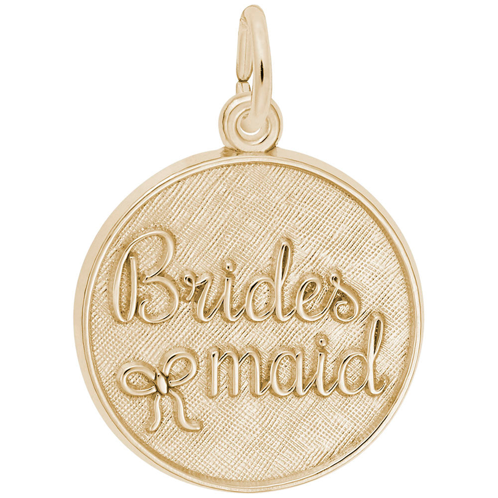 Personalized Bridesmaid Disc Charm - Custom Engravable Gift 1835