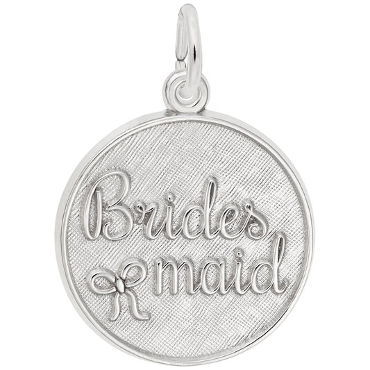 Personalized Bridesmaid Disc Charm - Custom Engravable Gift 1835