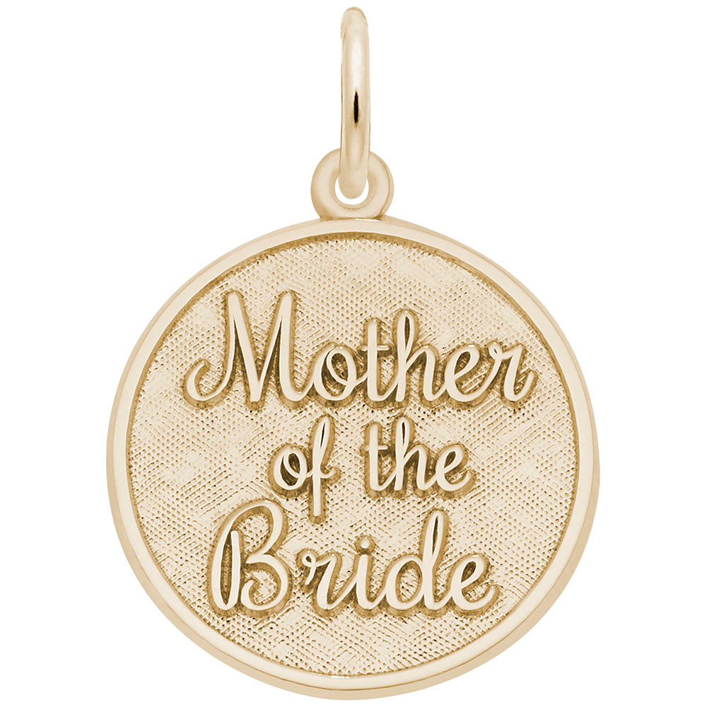 Personalized Mother of the Bride Charm - Engravable Keepsake Gift 1841