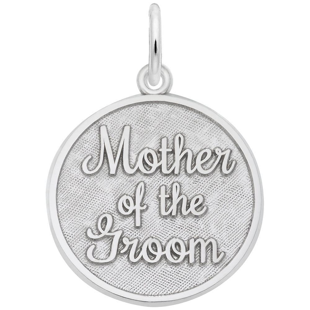 Personalized Mother of the Groom Charm - Engravable Keepsake 1842